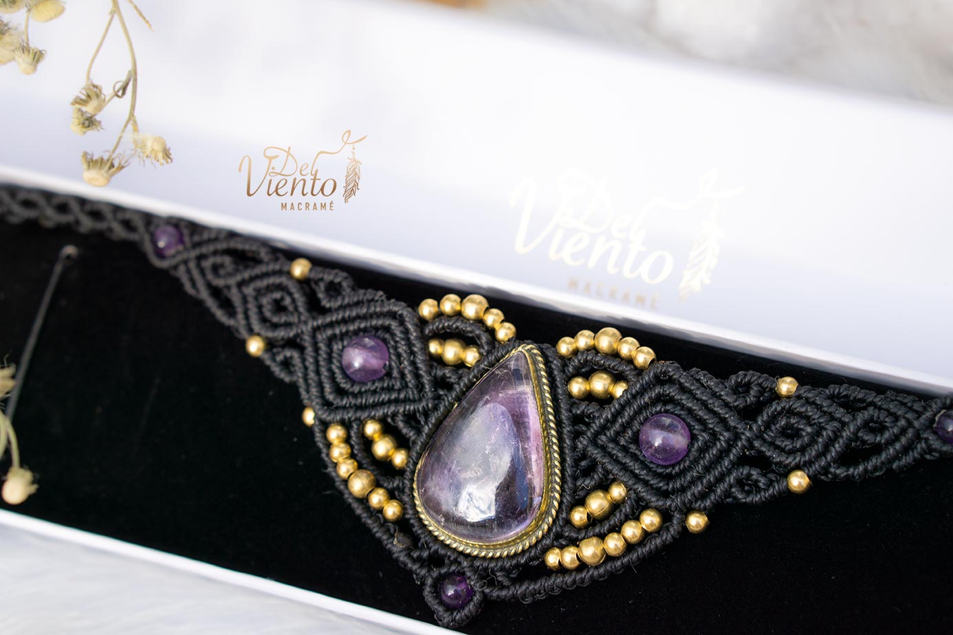 Collar Tiara DAFNE con Amatista