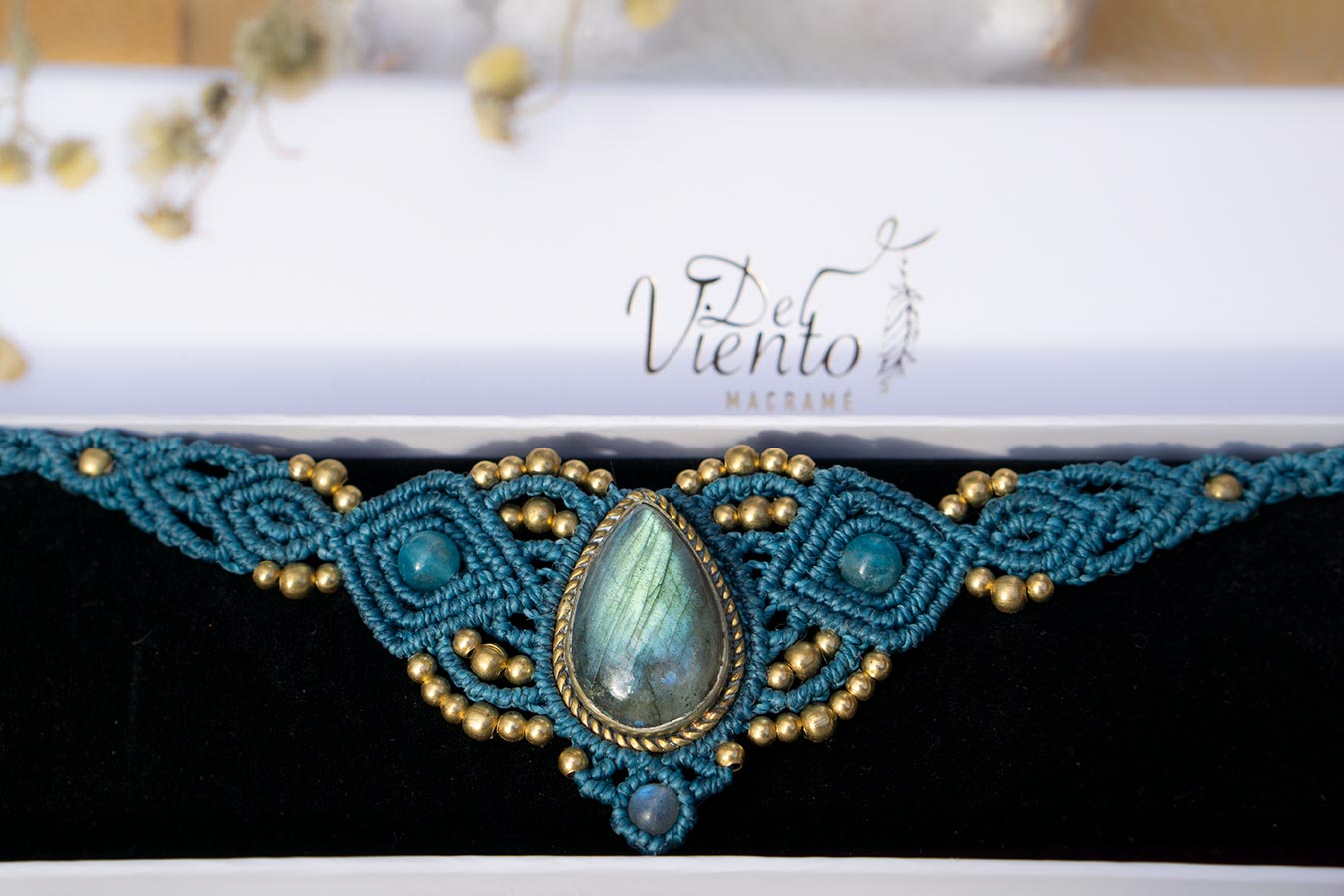 Collar Tiara DAFNE con Labradorita