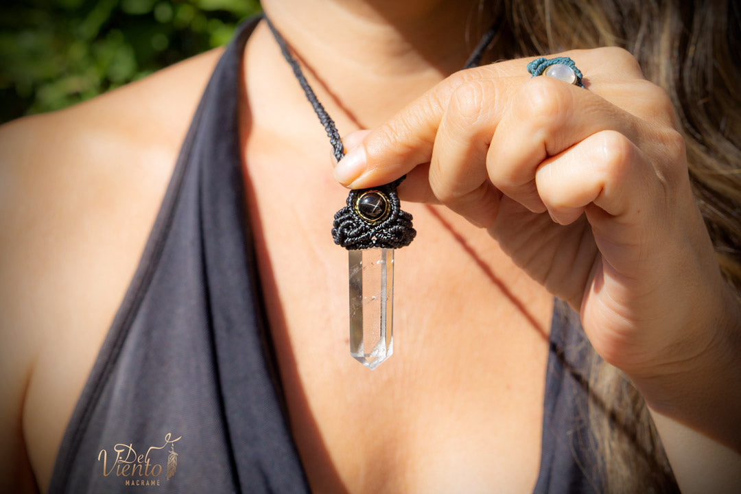 Punta Cuarzo Cristal & Black star Unisex