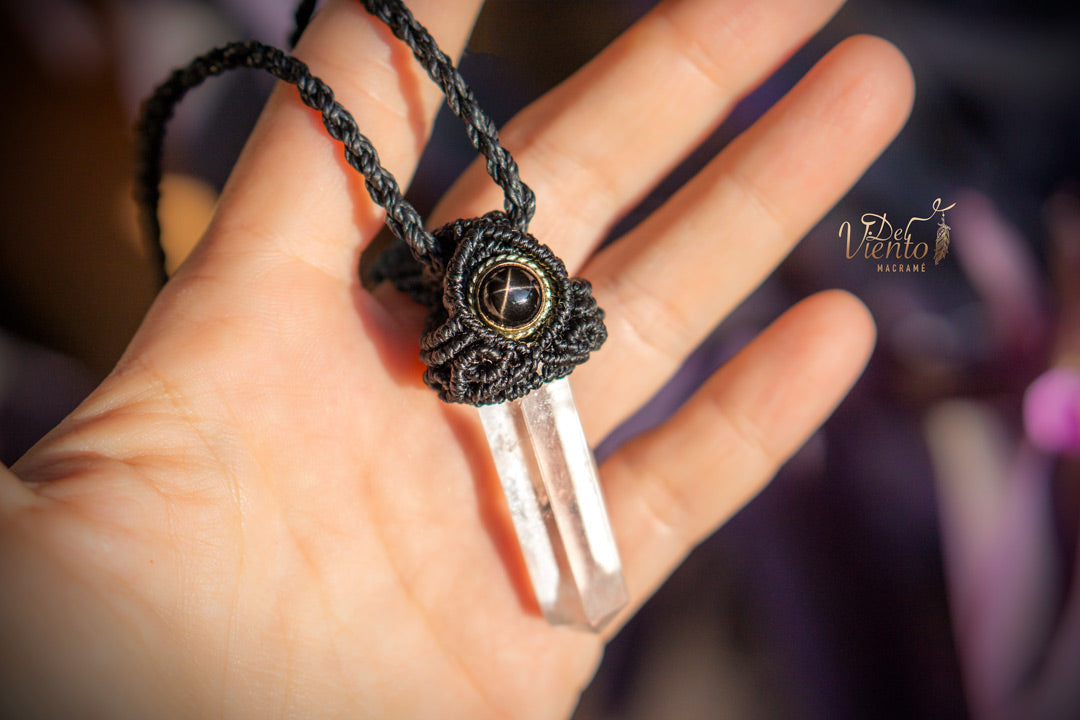 Punta Cuarzo Cristal & Black star Unisex