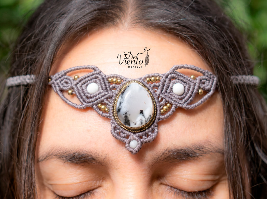 Collar Tiara DAFNE con Ágata dendrítica