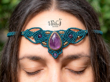 Collar Tiara DAFNE con Amatista