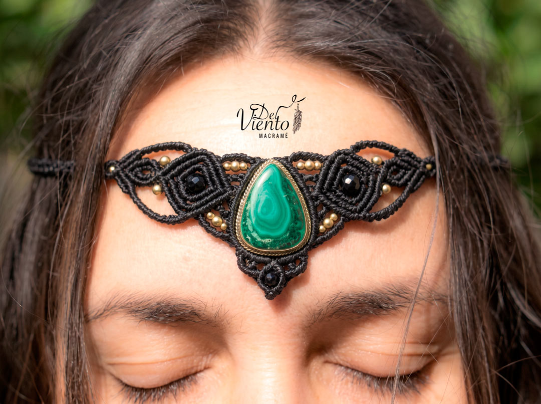 Collar Tiara DAFNE con Malaquita