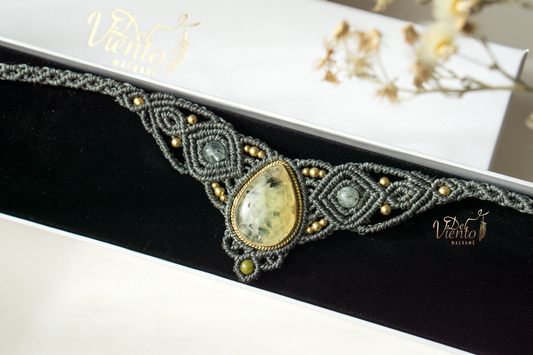 Collar Tiara DAFNE con Prehnita