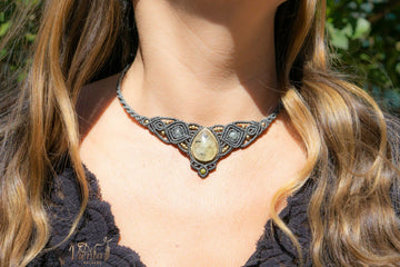 Collar Tiara DAFNE con Prehnita