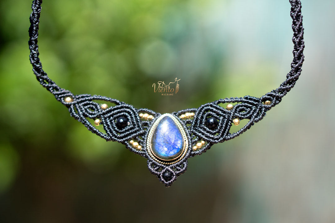 Collar Tiara DAFNE con Labradorita