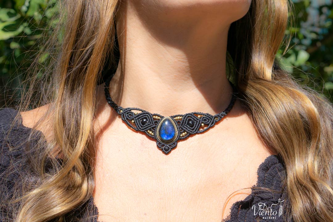 Collar Tiara DAFNE con Labradorita