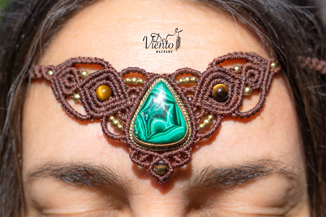 Collar Tiara DAFNE con Malaquita