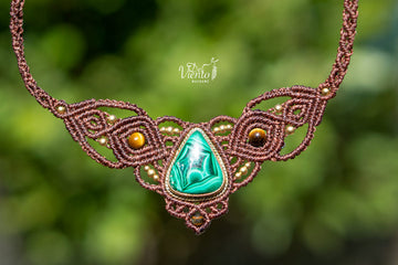 Collar Tiara DAFNE con Malaquita
