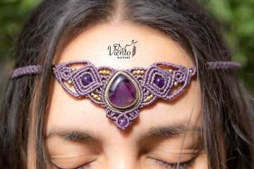 Collar Tiara DAFNE con Amatista