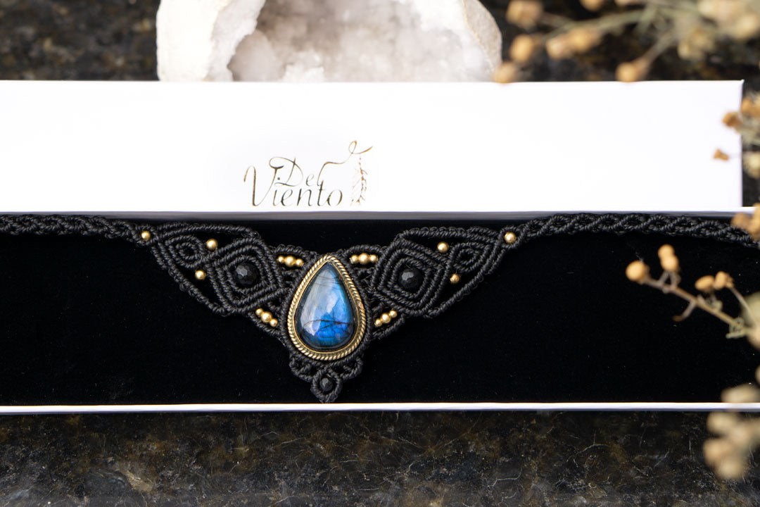 Collar Tiara DAFNE con Labradorita