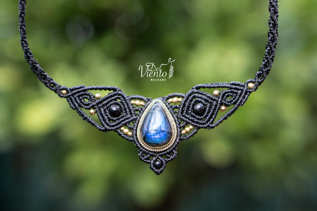 Collar Tiara DAFNE con Labradorita