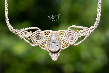 Collar Tiara DAFNE con Cuarzo Turmalinado