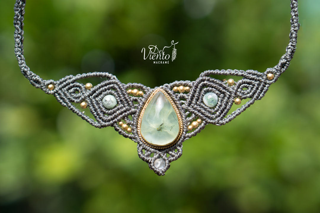 Collar Tiara DAFNE con Prehnita