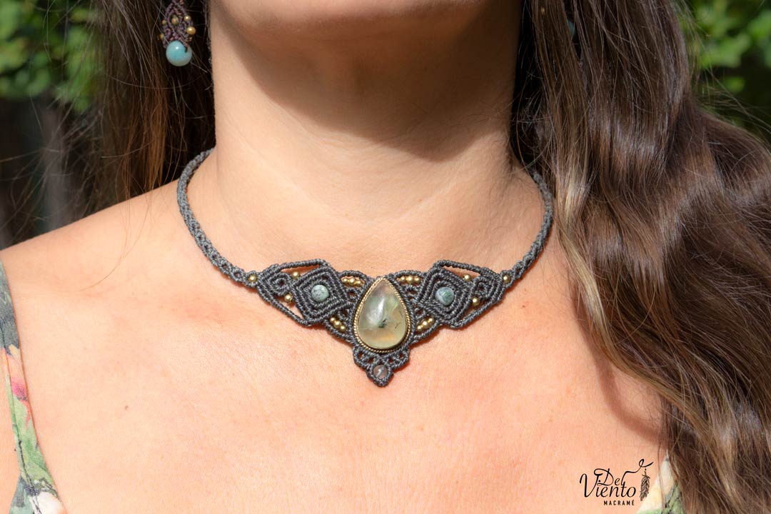 Collar Tiara DAFNE con Prehnita