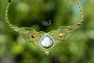 Collar Tiara DAFNE con Labradorita