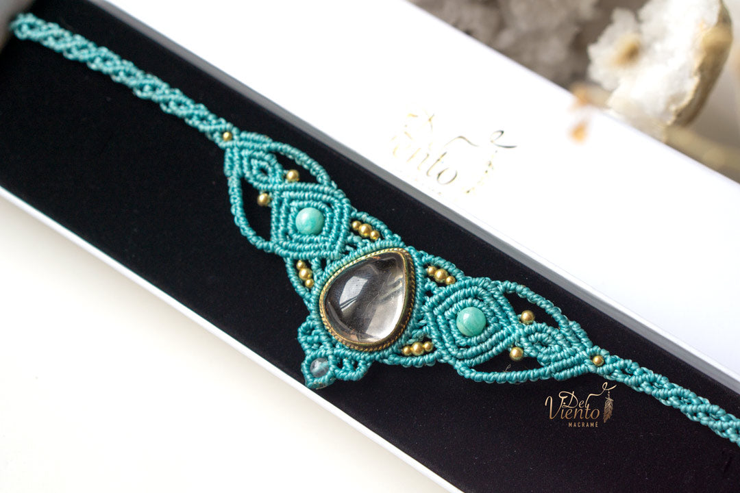 Collar Tiara DAFNE con Cuarzo Cristal