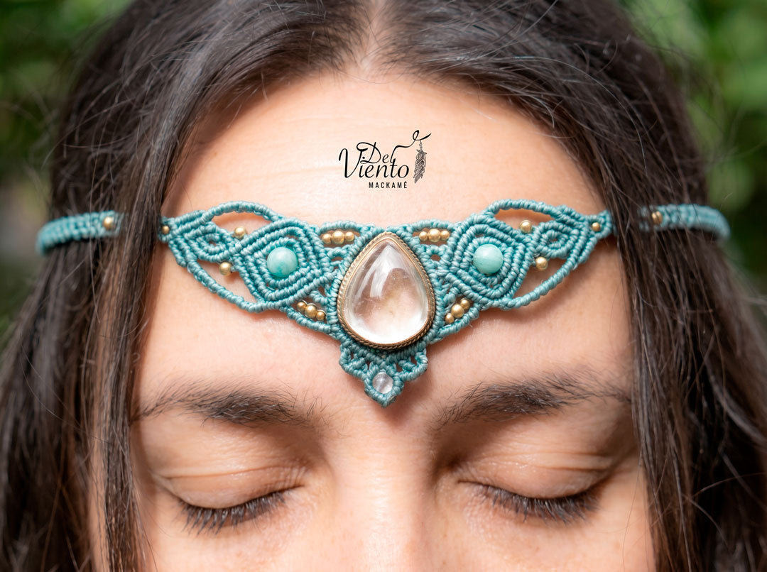 Collar Tiara DAFNE con Cuarzo Cristal