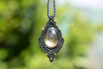 Colgante con Obsidiana Dorada
