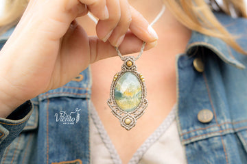 Colgante con Onix Cielo
