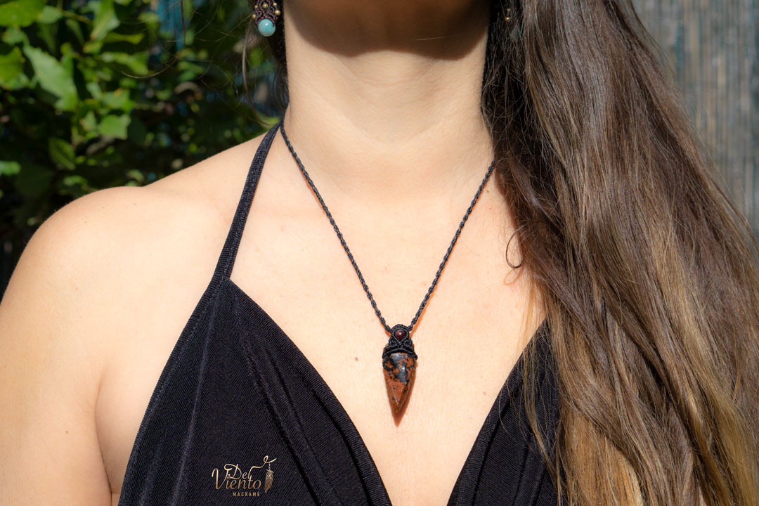Flecha de Obsidiana Caoba (Mahogany)