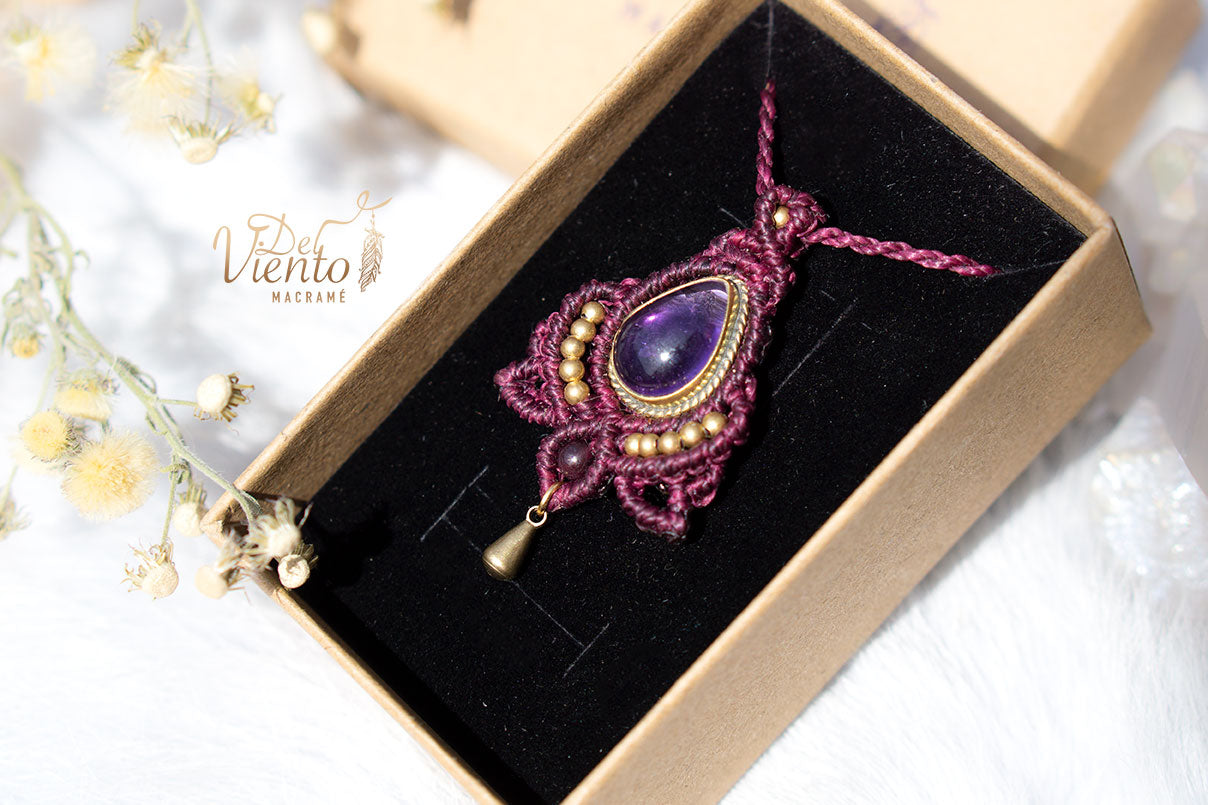 Flor de loto mini con Amatista