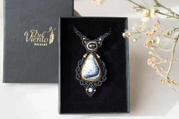Colgante Gea con Black Star & Ágata dendrítica