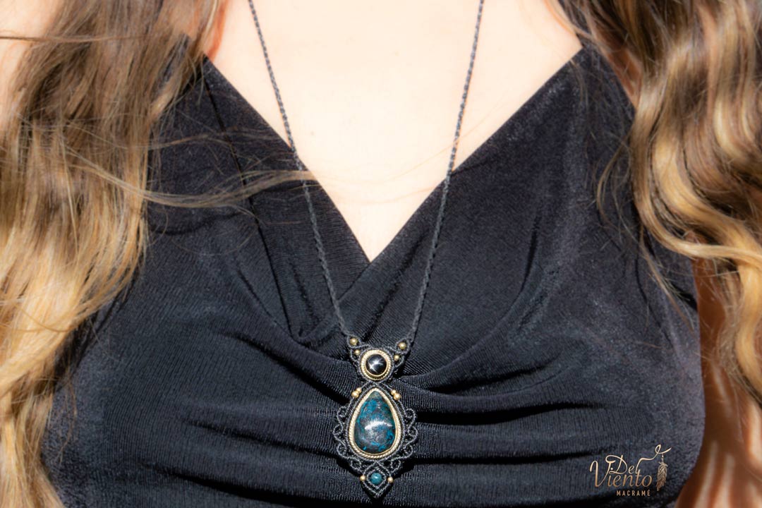 Colgante GEA con Black Star & Azurita