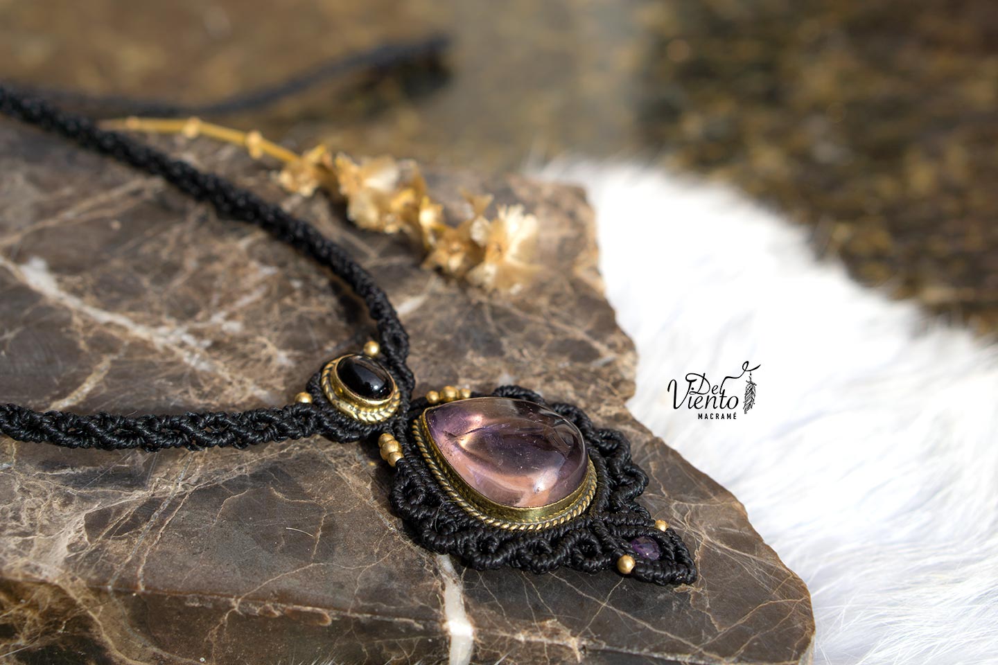 "RESERVADO para María" Collar Gea con Amatista y Black Star