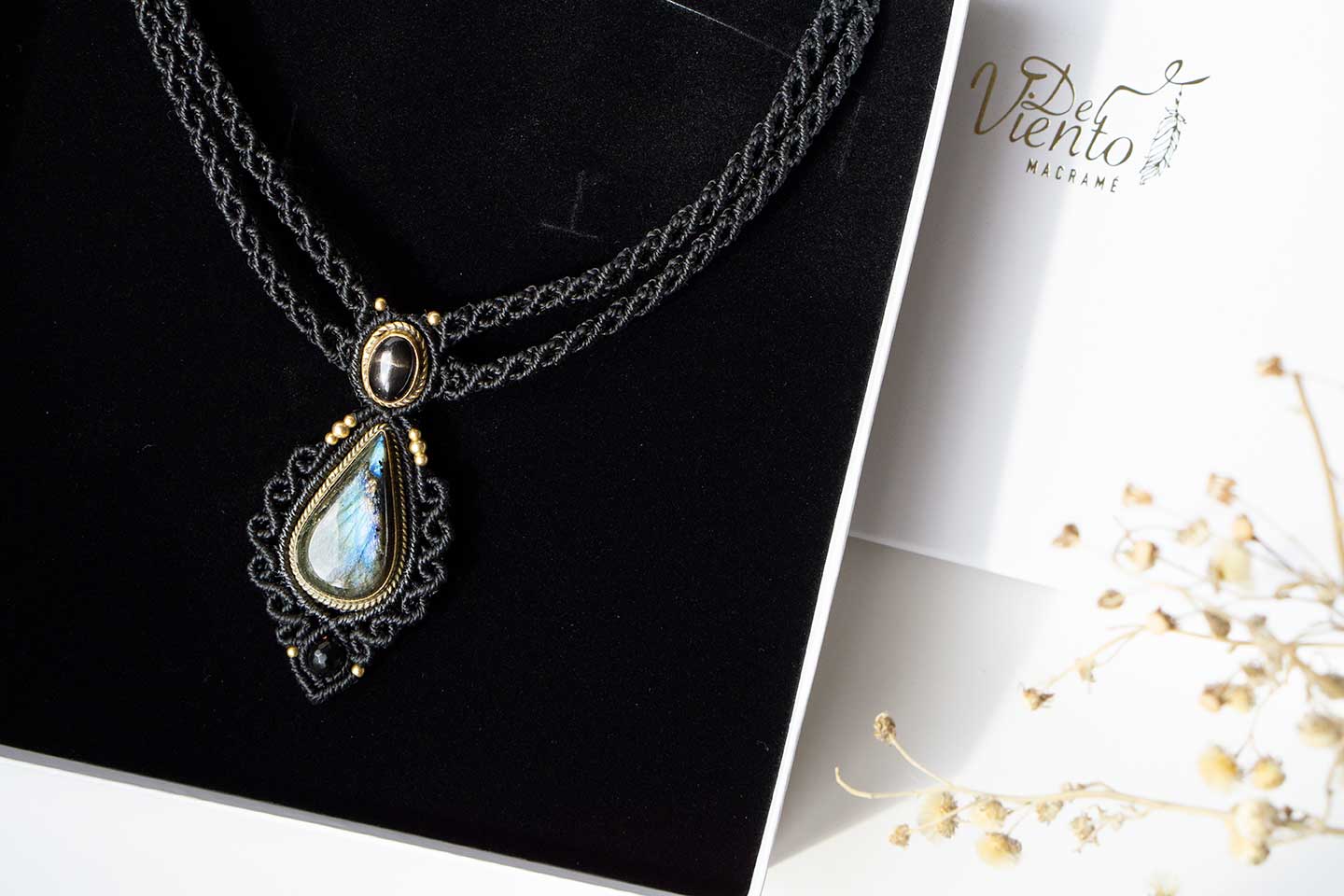 RESERVADO para Angie | Collar Gea con  Black Star & Labradorita