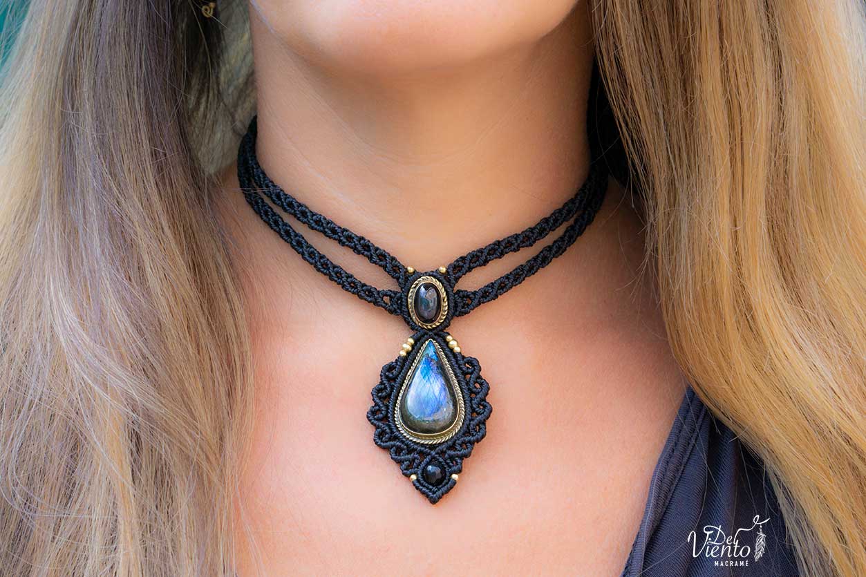 RESERVADO para Angie | Collar Gea con  Black Star & Labradorita