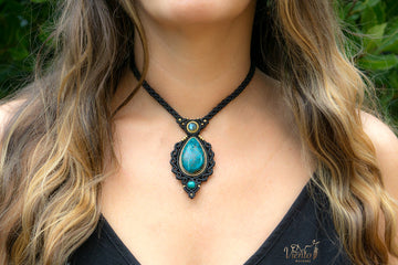 "RESERVADO para Inma" Collar GEA con Azurita & Labradorita