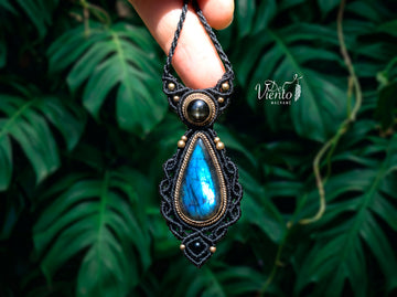 Colgante Gea con Black Star & Labradorita