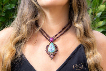 Collar GEA con Rubí & Rubifucsita