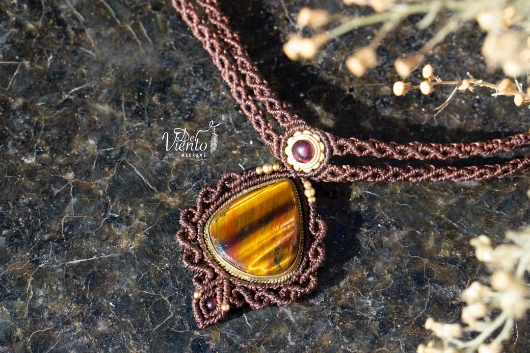 Collar GEA doble con Ojo de tigre