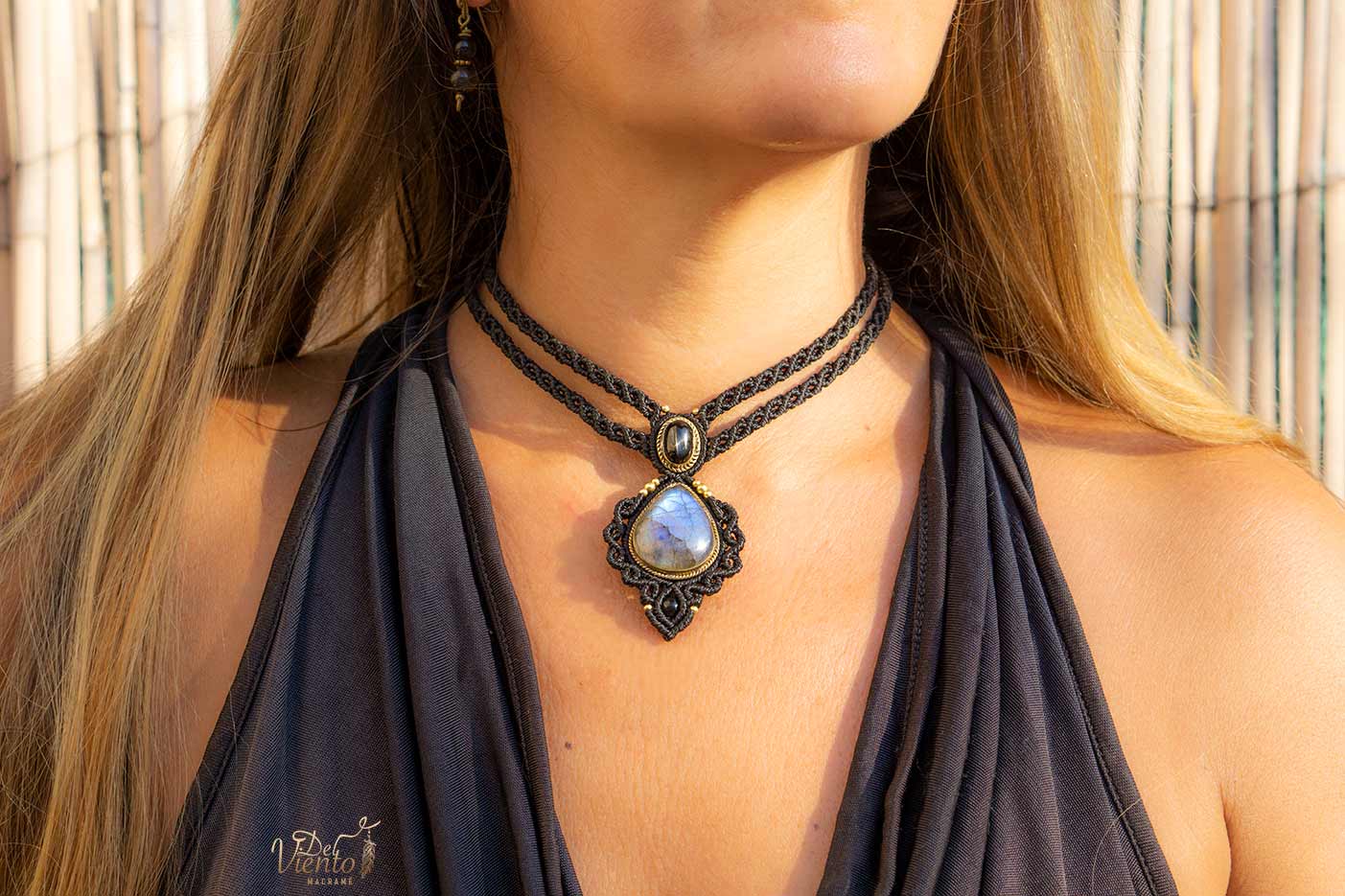 RESERVADO para Yolanda | Collar Gea con  Black Star & Labradorita