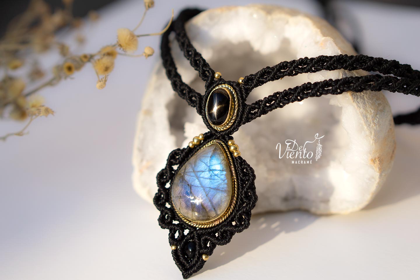 RESERVADO para Yolanda | Collar Gea con  Black Star & Labradorita