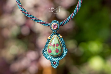 Collar ITAKA con Rubifucsita & Amatista