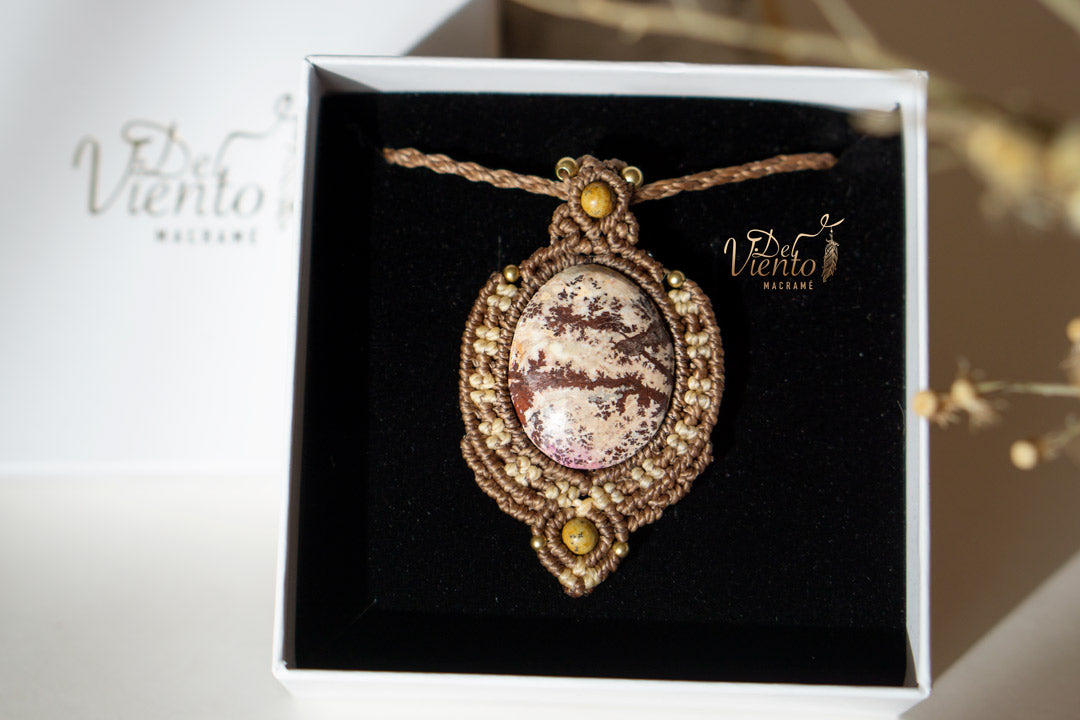 Collar con Jaspe dendrita