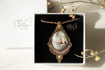 Collar con Jaspe dendrita