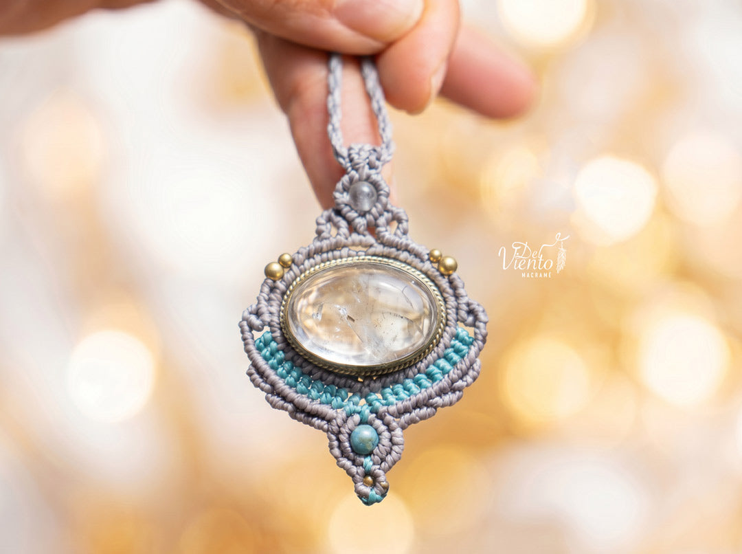 Colgante LUZ con Cuarzo Cristal