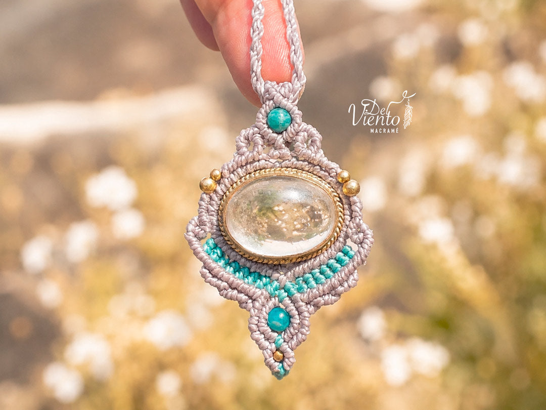 Colgante LUZ con Cuarzo Cristal
