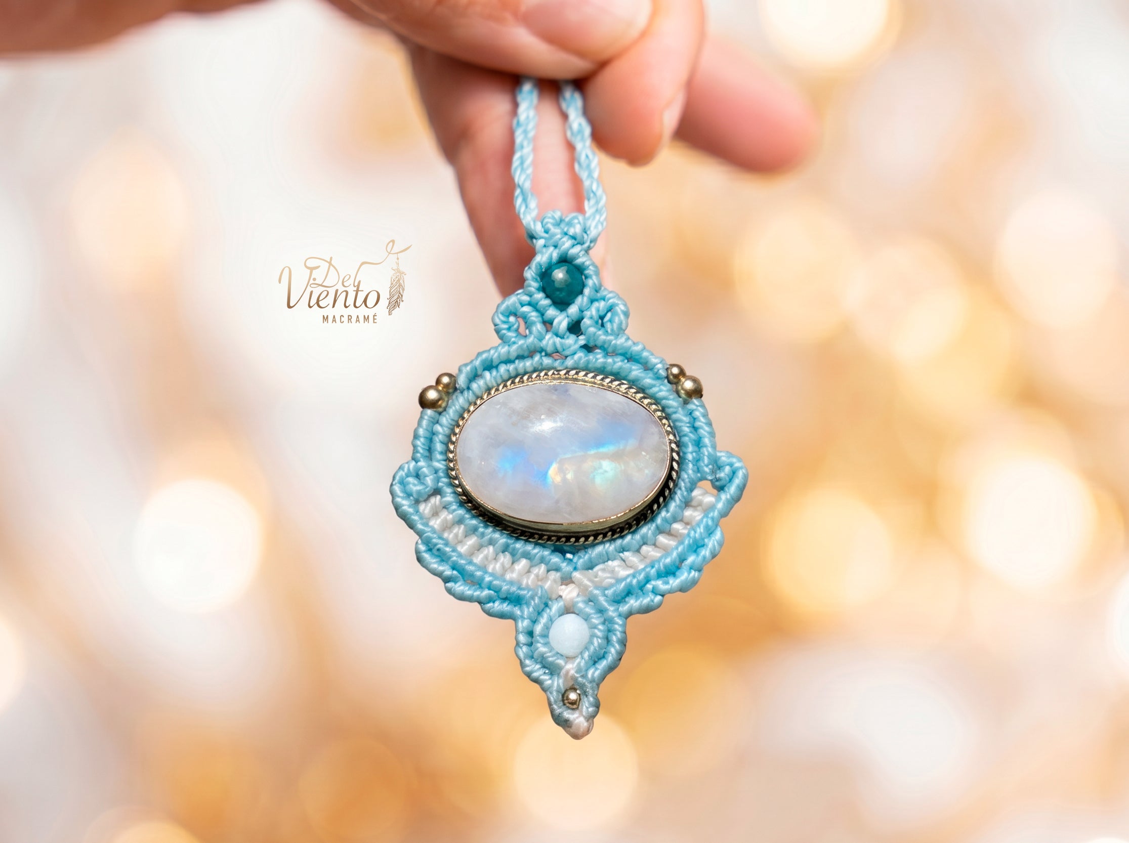 Colgante LUZ con Piedra Luna