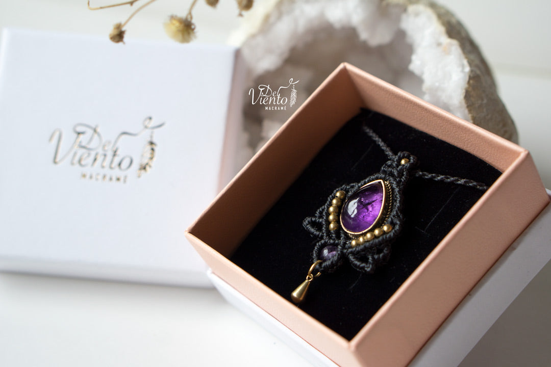Flor de loto mini con Amatista