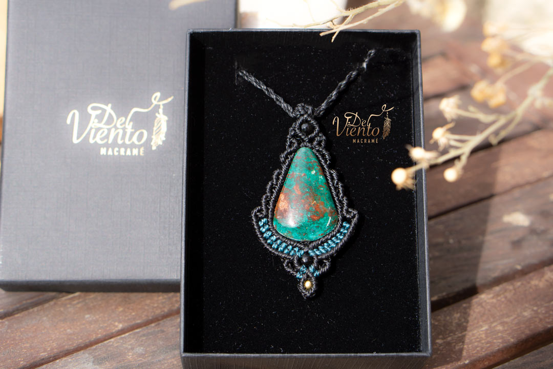 Colgante con Crisocola & Cuprita