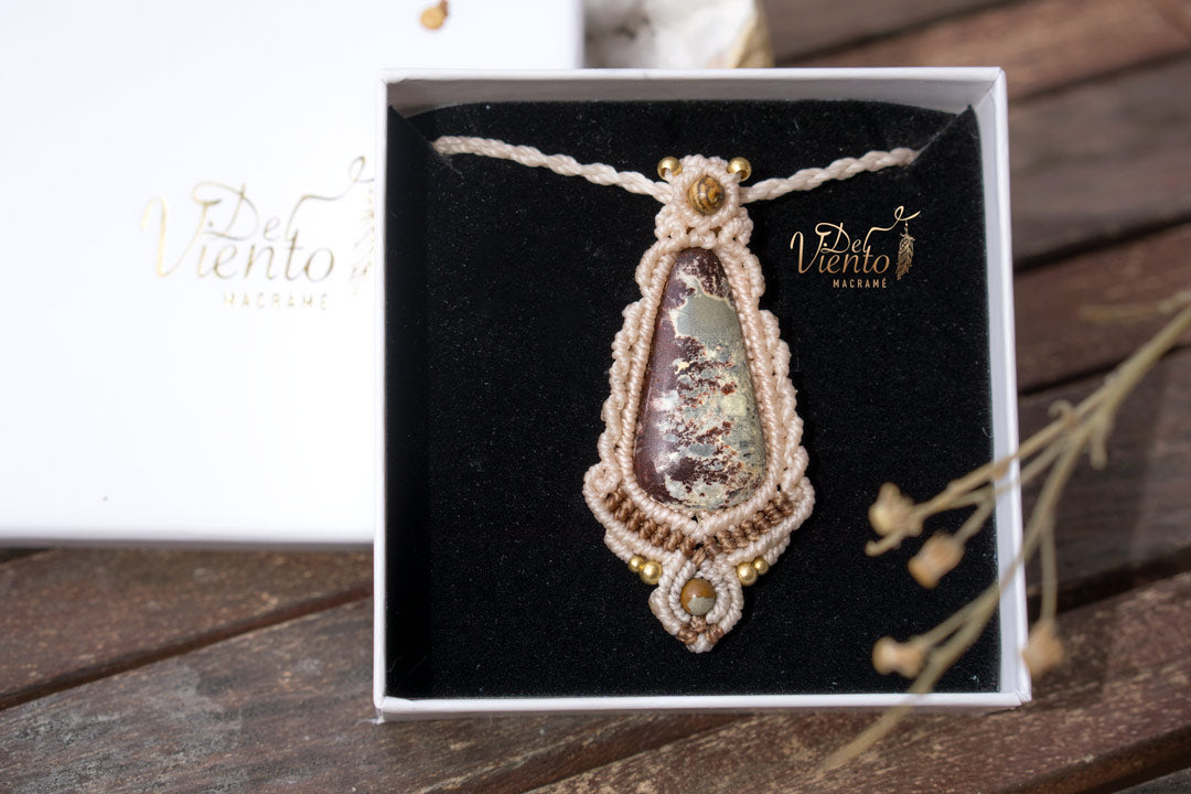 Collar con Jaspe dendrita