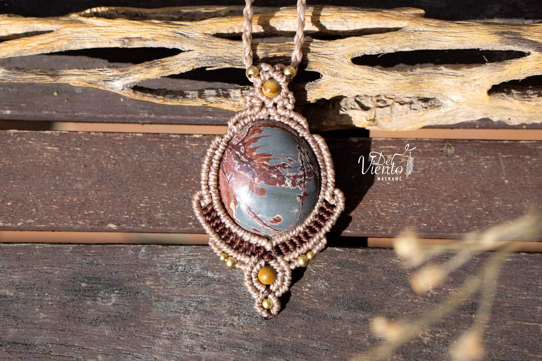 Collar con Jaspe dendrita