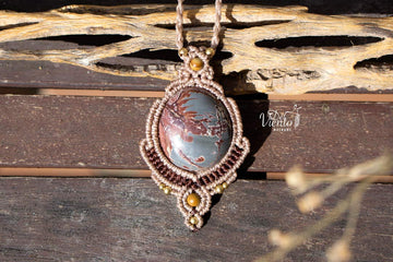 Collar con Jaspe dendrita