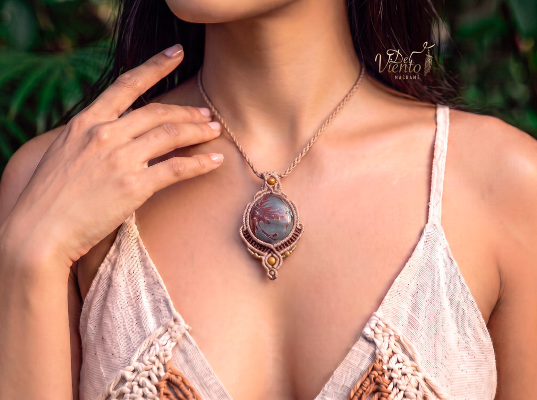 Collar con Jaspe dendrita