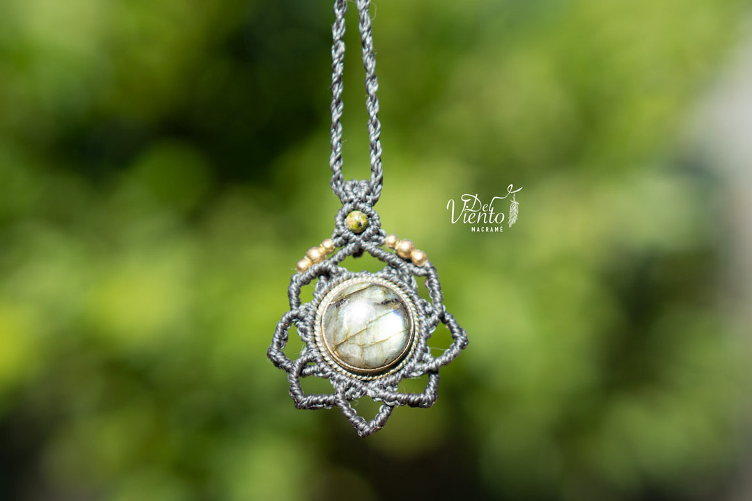 Mandala SUKHA "mediano" con Labradorita
